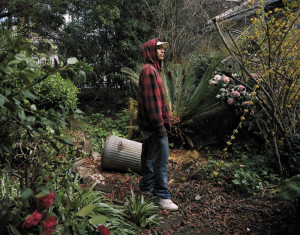 Natalio in the garden, Locke, California, 2012